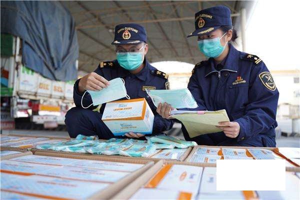 口罩進出口海關檢查